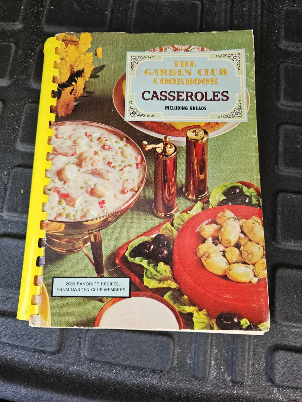 Vintage 1969 The Garden Club Cookbook: Casseroles & Breads Spiral Bound